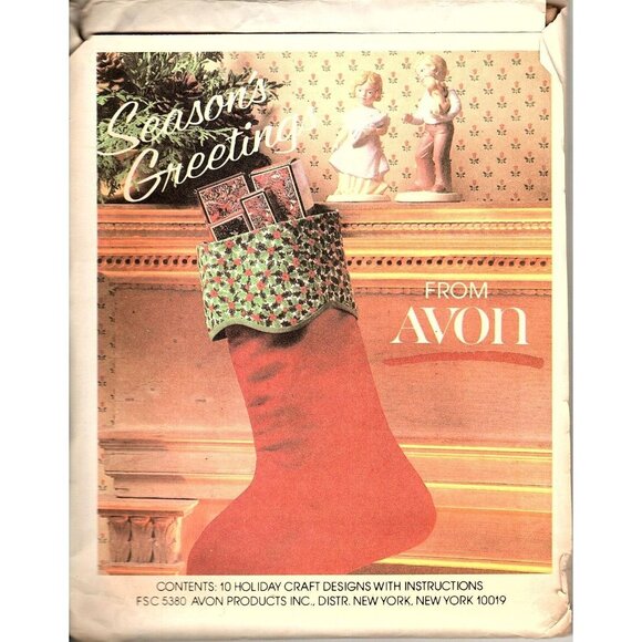 McCalls For Avon Holiday Crafts Tapestry Pattern Collection Uncut Sewing Pattern - Picture 2 of 2